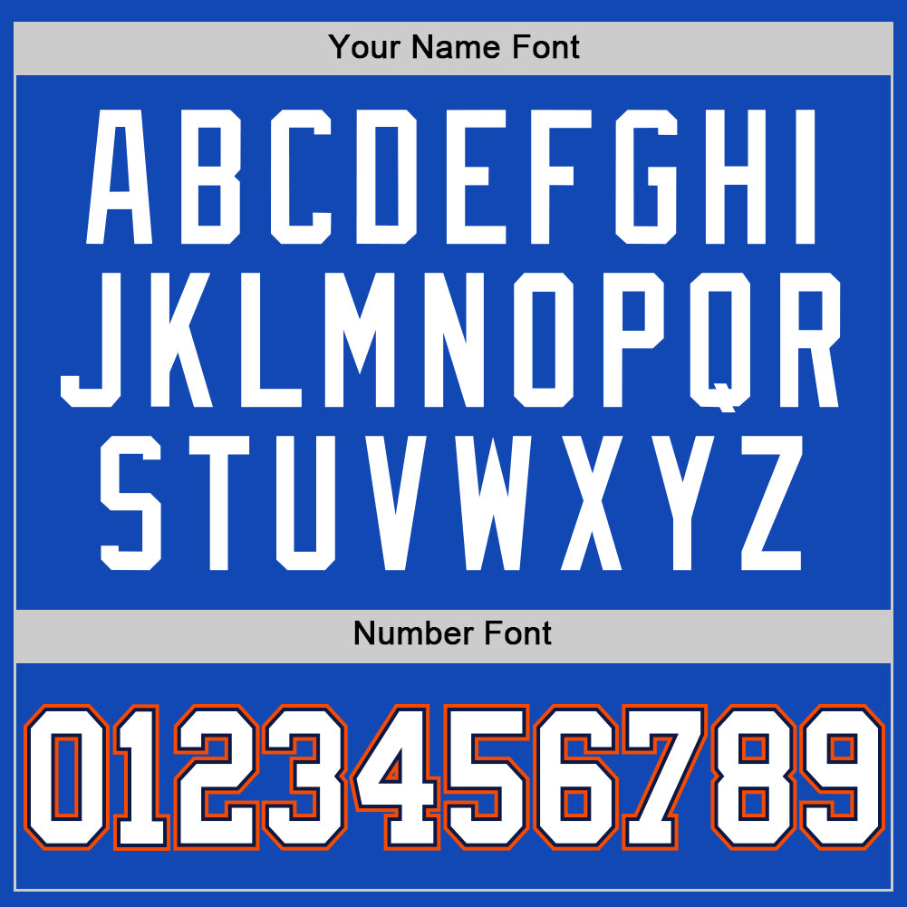 Custom Thunder Blue White Navy Orange-Gold Authentic Basketball Jersey