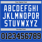 Custom Thunder Blue Black-White Authentic Basketball Jersey