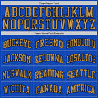 Custom Thunder Blue Black-Old Gold Authentic Basketball Jersey