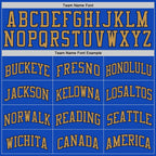 Custom Thunder Blue Navy-Old Gold Authentic Basketball Jersey