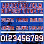 Custom Thunder Blue White Black-Red 3D Pattern Splash Authentic Football Jersey