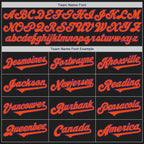 Custom Black Orange-Purple Authentic Two Tone Baseball Jersey