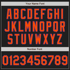 Custom Black Orange-Purple Authentic Two Tone Baseball Jersey