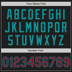 Custom Black Crimson-Teal Authentic Two Tone Baseball Jersey