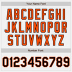 Custom White Black-Orange Authentic Two Tone Baseball Jersey