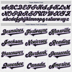 Custom White Black-Purple Authentic Two Tone Baseball Jersey