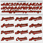 Custom White Red-Green Authentic Two Tone Baseball Jersey