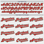 Custom White Red-Kelly Green Authentic Two Tone Baseball Jersey