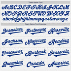 Custom White Royal Authentic Two Tone Baseball Jersey