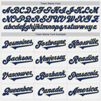 Custom White Royal-Old Gold Authentic Two Tone Baseball Jersey
