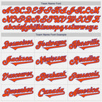 Custom White Orange-Purple Authentic Two Tone Baseball Jersey