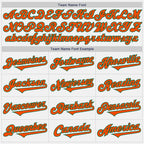 Custom White Orange-Kelly Green Authentic Two Tone Baseball Jersey