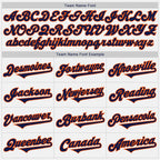 Custom White Navy-Orange Authentic Two Tone Baseball Jersey