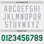 Custom White Kelly Green-Gray Authentic Two Tone Baseball Jersey