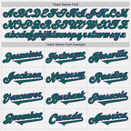 Custom White Kelly Green-Purple Authentic Two Tone Baseball Jersey