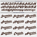 Custom White Brown Authentic Two Tone Baseball Jersey