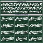 Custom Green White Authentic Two Tone Baseball Jersey