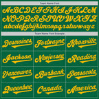 Custom Kelly Green Gold Authentic Two Tone Baseball Jersey