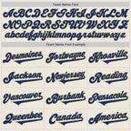 Custom Cream Royal-Old Gold Authentic Two Tone Baseball Jersey