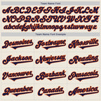Custom Cream Navy-Orange Authentic Two Tone Baseball Jersey