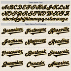 Custom Cream Black-Old Gold Authentic Two Tone Baseball Jersey