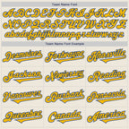Custom Cream Gold-Royal Authentic Two Tone Baseball Jersey