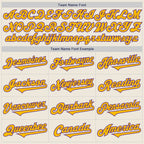 Custom Cream Gold-Purple Authentic Two Tone Baseball Jersey
