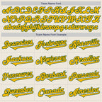 Custom Cream Gold-Green Authentic Two Tone Baseball Jersey
