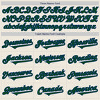 Custom Cream Green-Royal Authentic Two Tone Baseball Jersey