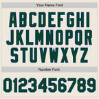 Custom Cream Green-Royal Authentic Two Tone Baseball Jersey