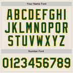 Custom Cream Green-Gold Authentic Two Tone Baseball Jersey