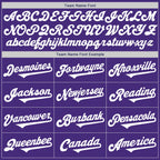 Custom Purple White Authentic Two Tone Baseball Jersey