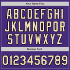 Custom Purple Cream-Black Authentic Two Tone Baseball Jersey