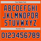 Custom Orange Navy-White Authentic Two Tone Baseball Jersey