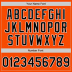 Custom Orange Black-White Authentic Two Tone Baseball Jersey