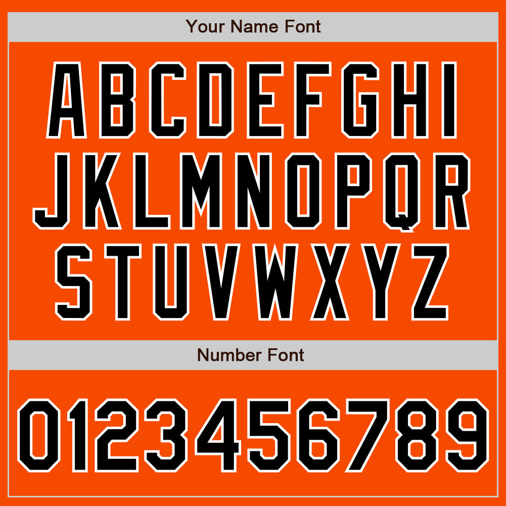 Custom Orange Black-White Authentic Two Tone Baseball Jersey