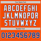 Custom Orange Royal-White Authentic Two Tone Baseball Jersey
