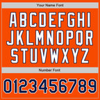 Custom Orange Navy-White Authentic Two Tone Baseball Jersey