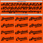 Custom Orange Black Authentic Two Tone Baseball Jersey