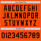 Custom Orange Black Authentic Two Tone Baseball Jersey