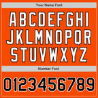 Custom Orange Black-White Authentic Two Tone Baseball Jersey