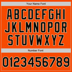 Custom Orange Black-Cream Authentic Two Tone Baseball Jersey