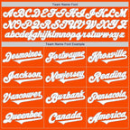 Custom Orange White-Gray Authentic Two Tone Baseball Jersey