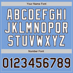 Custom Light Blue Brown-White Authentic Two Tone Baseball Jersey