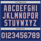 Custom Royal Light Blue-Orange Authentic Two Tone Baseball Jersey