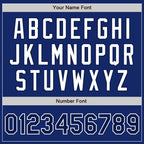 Custom Royal Navy-White Authentic Two Tone Baseball Jersey