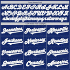 Custom Royal White-Gray Authentic Two Tone Baseball Jersey