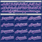 Custom Royal Purple-White Authentic Two Tone Baseball Jersey