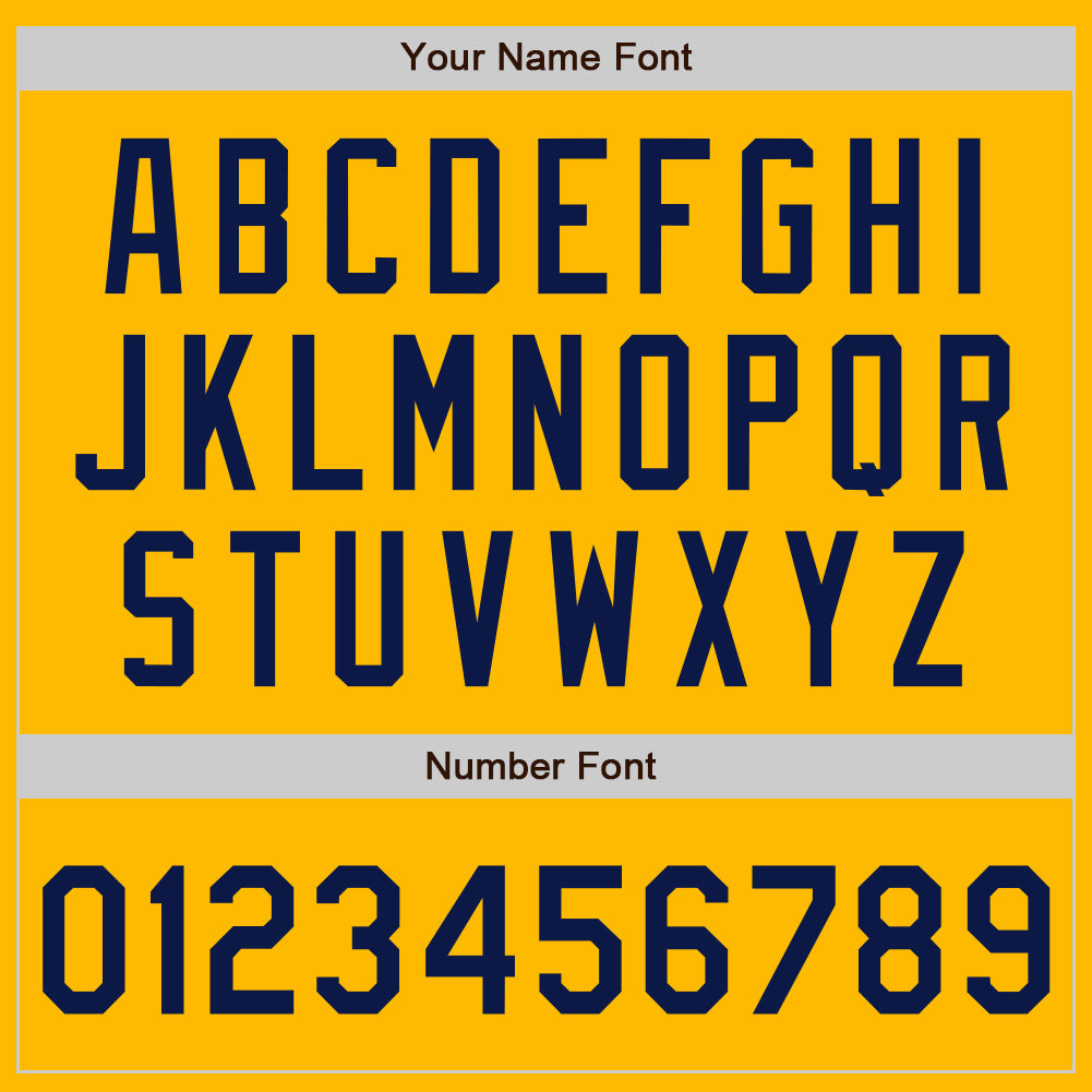 Custom Gold Navy Authentic Two Tone Baseball Jersey