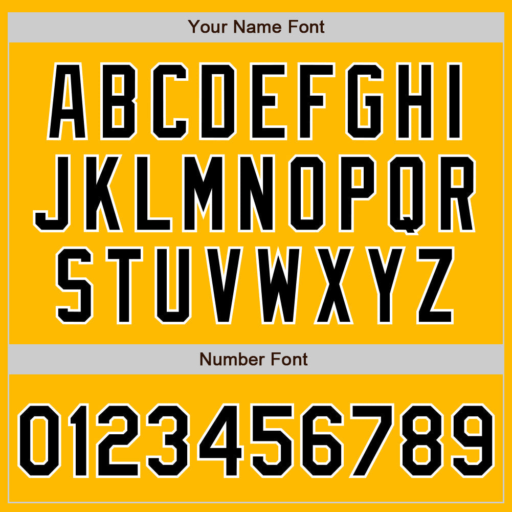 Custom Gold Black-White Authentic Two Tone Baseball Jersey